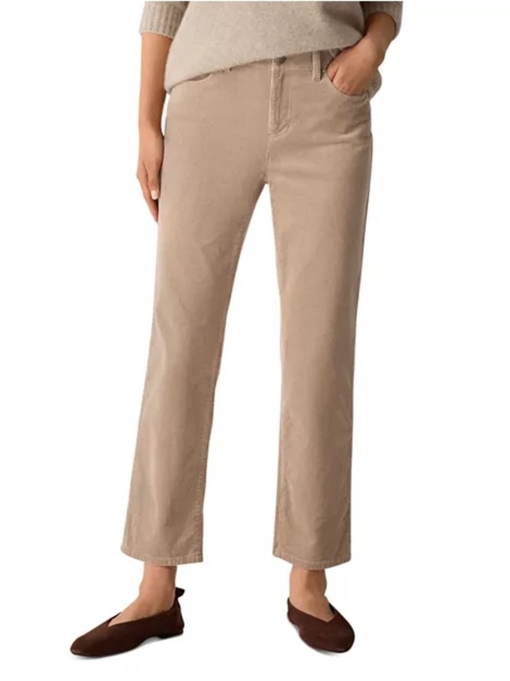 Eileen Fisher Organic Cotton Corduroy Pants